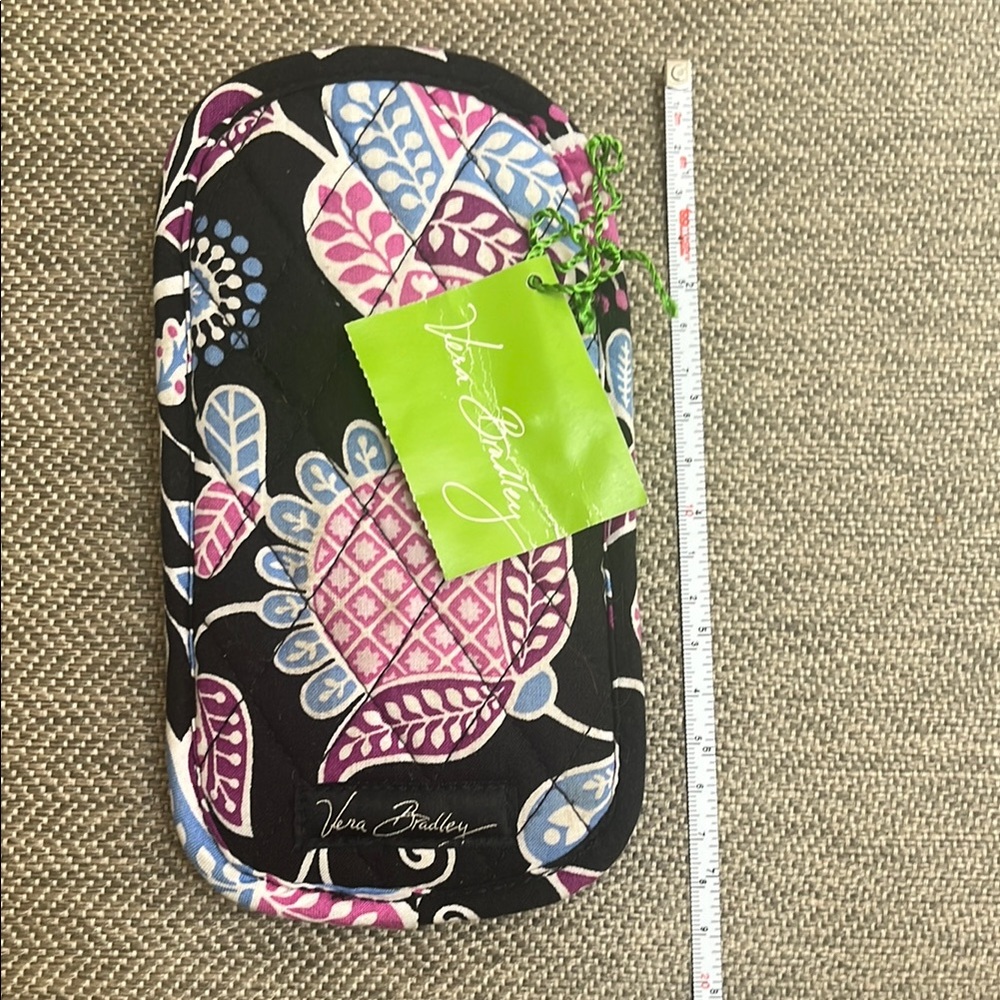 Vera Bradley Black and Pink Double Eye Alpine Floral Case